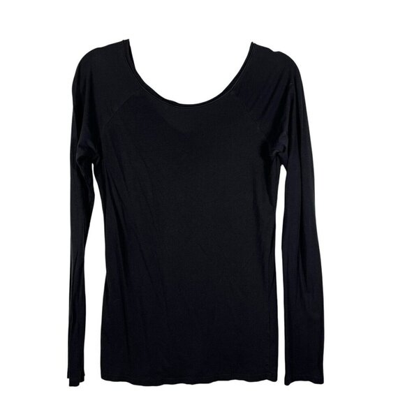 Vince Black Long Sleeve T-Shirt Women’s Size Medium  Casual Minimalist Designer - Picture 1 of 8